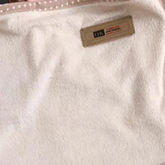 Apron Bib Sweet Vintage Retro Vibe  Pockets Waist Tie Floral Polka Dot Blue OS - Picture 5 of 10